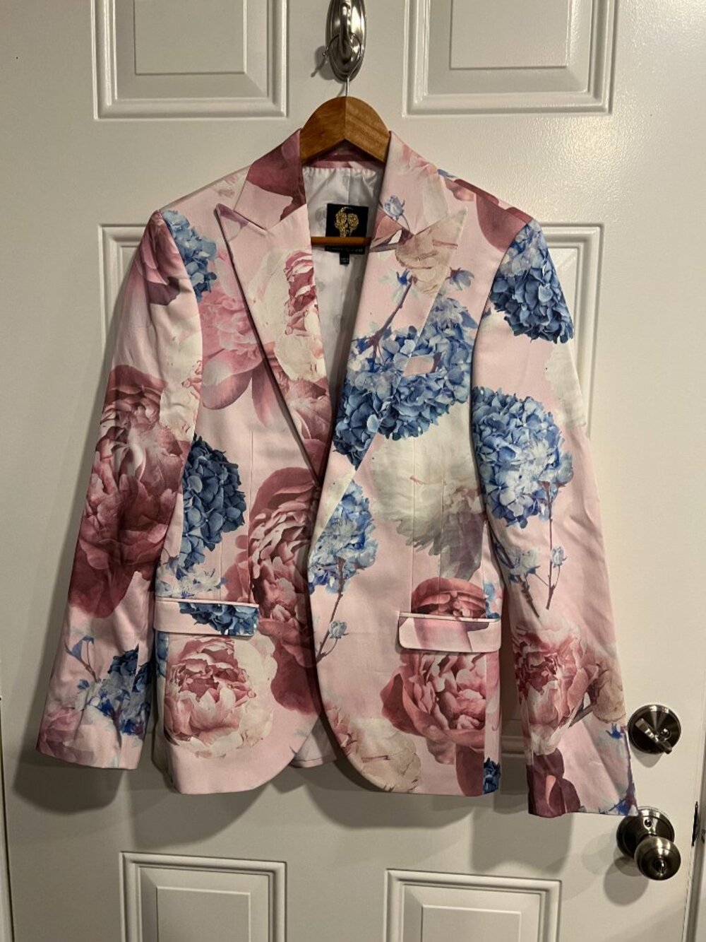 Twisted Tailor Limited Edition Blue/Pink Floral Hydrangea/Peony Suit Men's 40R